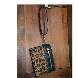 Small Cheetah Print Wristlet
